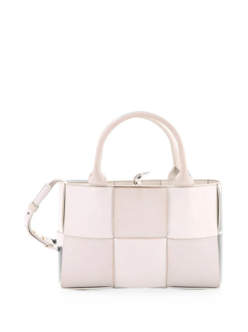 Bottega Veneta Pre-Owned Borsa tote Arco mini in pelle con design Maxi Intrecciato - Bianco