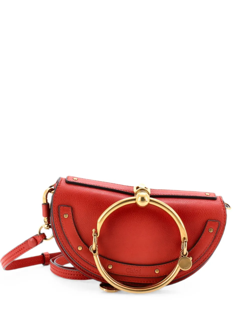 Chloé Pre-Owned Borsa a tracolla Nile mini in pelle - Rosso