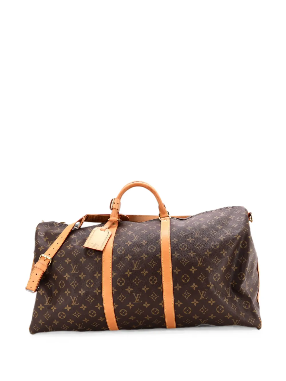 Louis Vuitton Pre-Owned Borsa da viaggio Keepall Bandouliere 60 in tela con monogramma - Marrone
