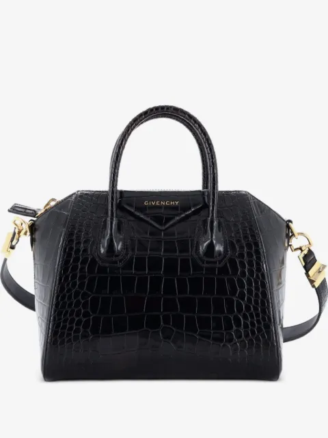 Givenchy Pre-Owned bolsa satchel Antigona pequeña de piel de cocodrilo en relieve