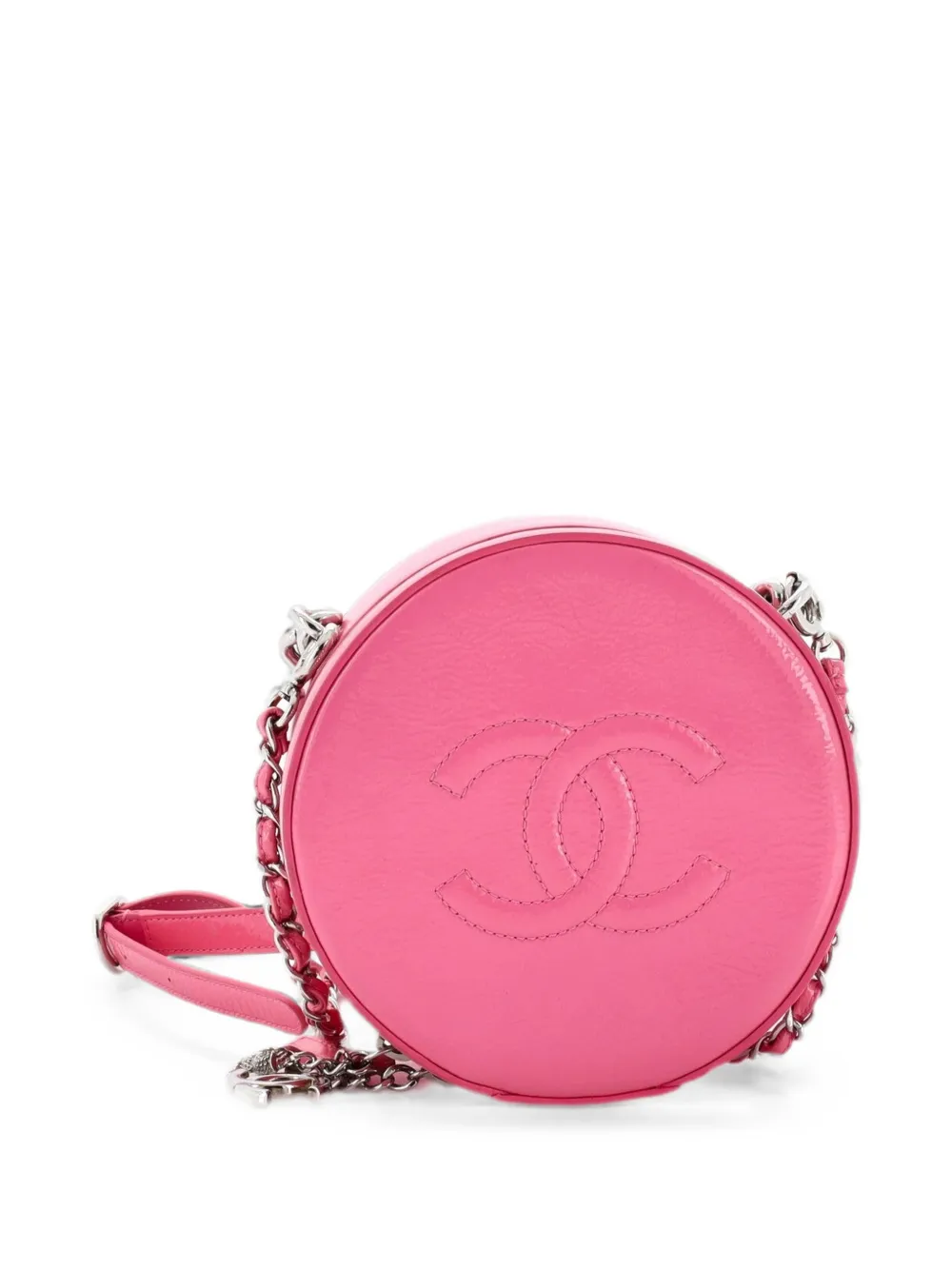 CHANEL Pre-Owned Borsa a tracolla Round as Earth in vernice - Rosa