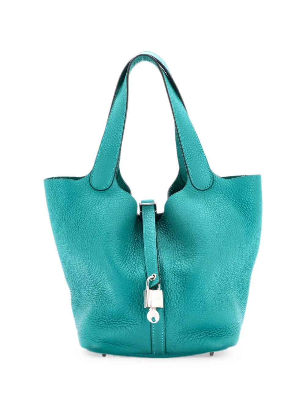 Hermès Pre-Owned Borsa a secchiello Picotin Lock MM in pelle Clemence - Verde