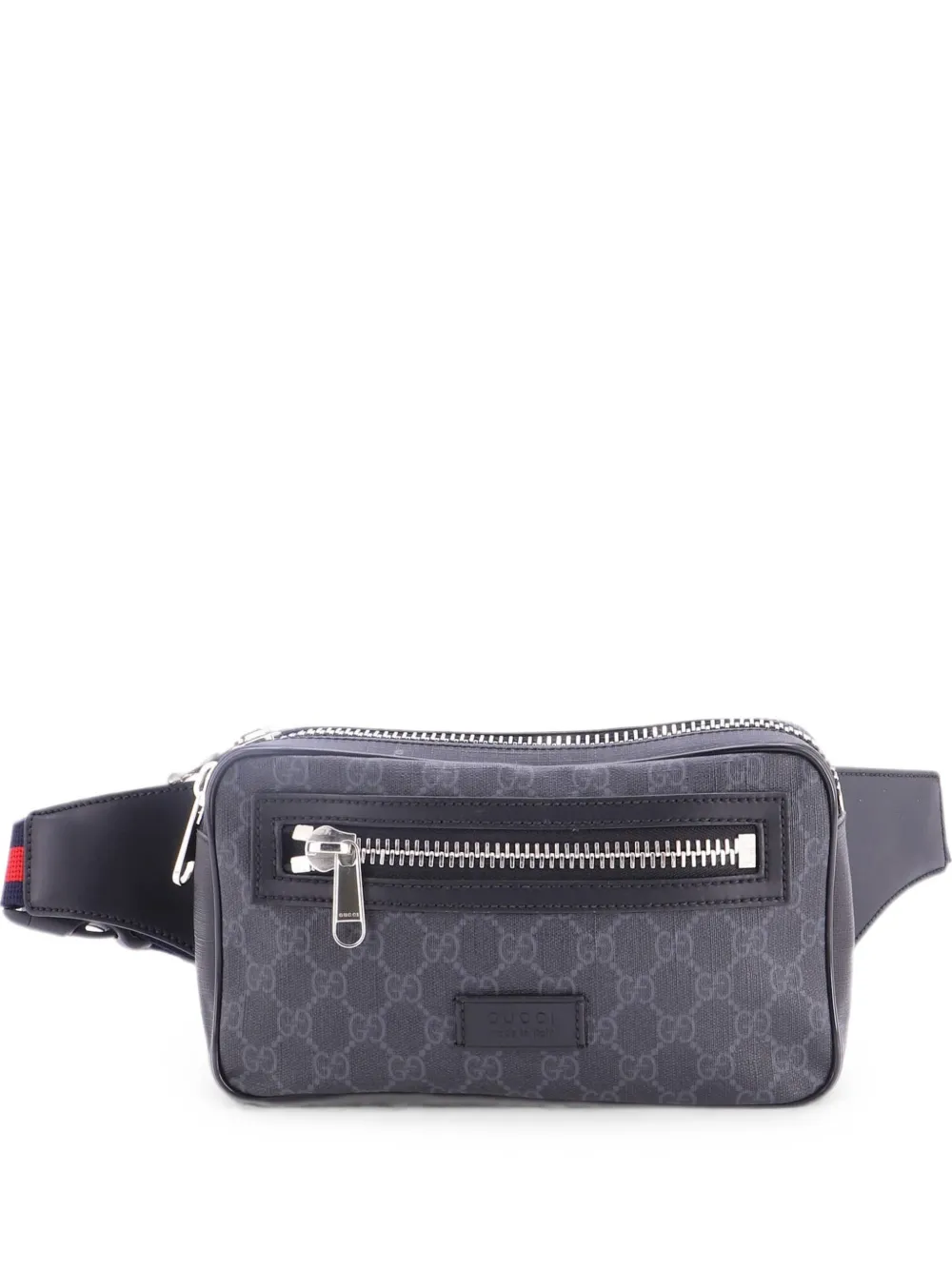 Gucci Pre-Owned Soft Zip GG Coated Canvas Small belt bag - Black
