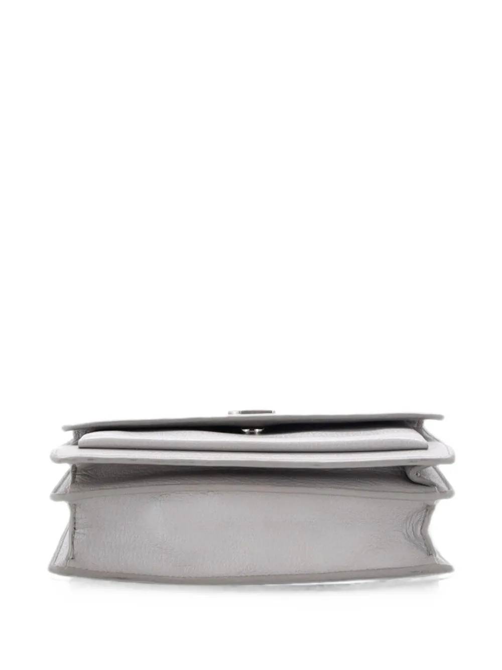 Saint Laurent Pre-Owned Sunset Satchel Leather Medium crossbody bag - Grey