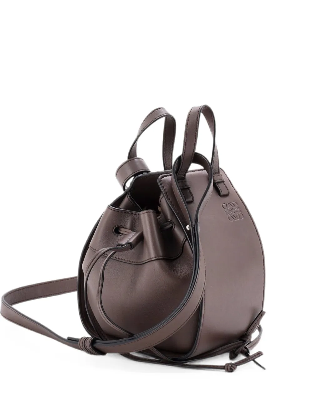 Loewe Pre-Owned Hammock Bag Leather Mini hobo bag - Brown