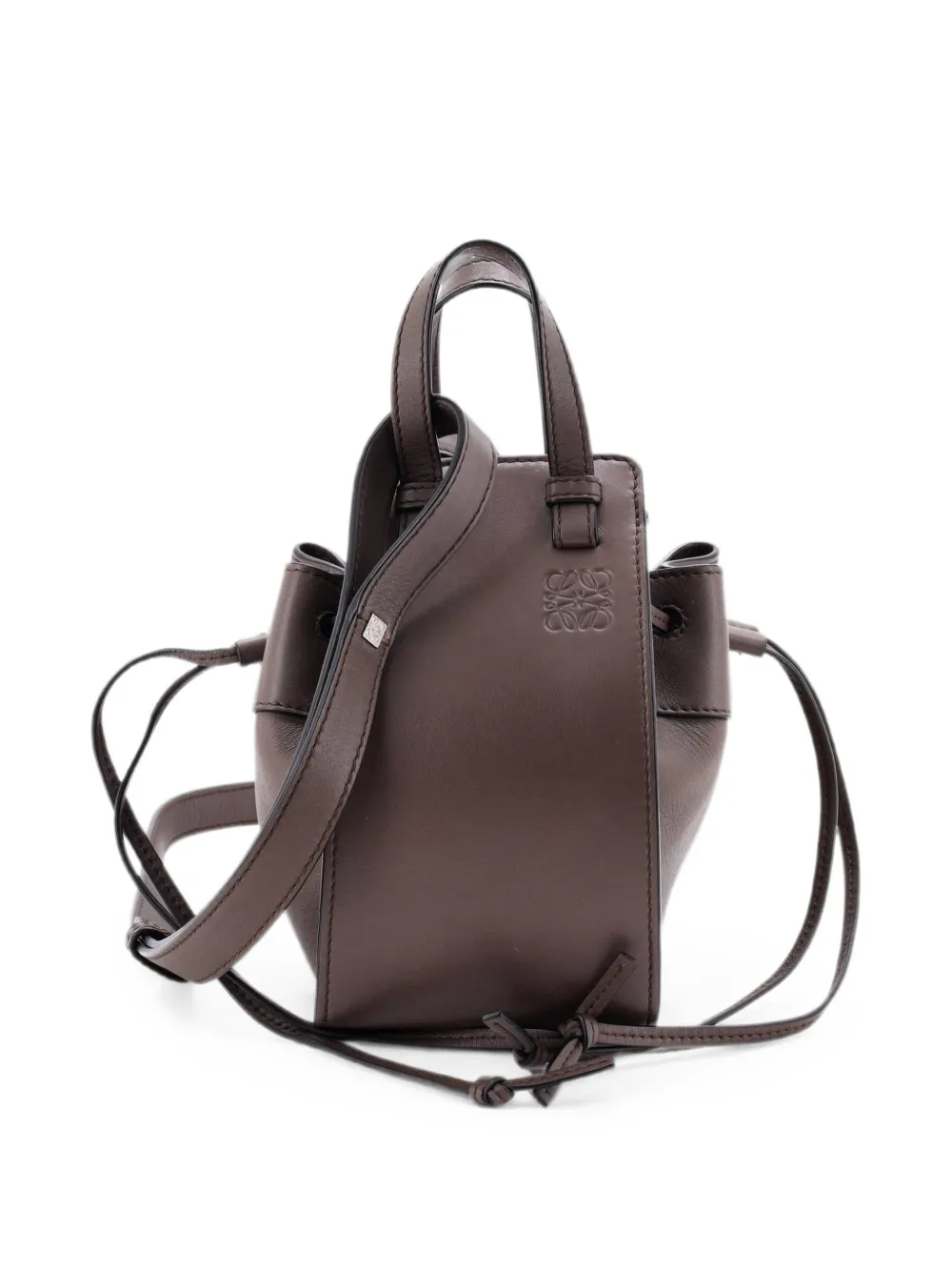 Loewe Pre-Owned Borsa passepartout Hammock mini in pelle - Marrone