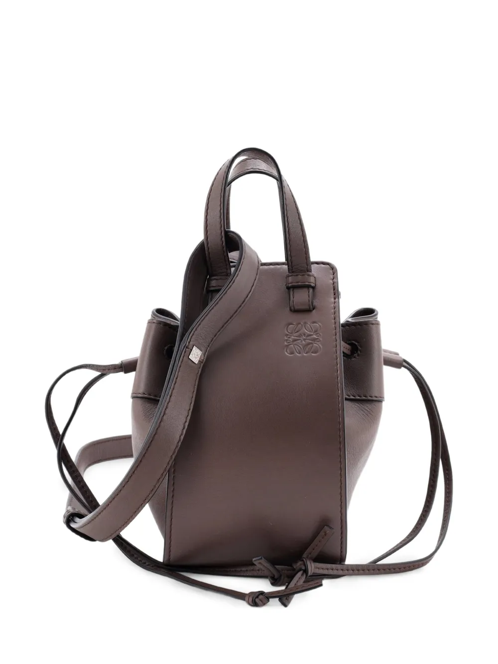 Loewe Pre-Owned Hammock Bag Leather Mini hobo bag - Brown