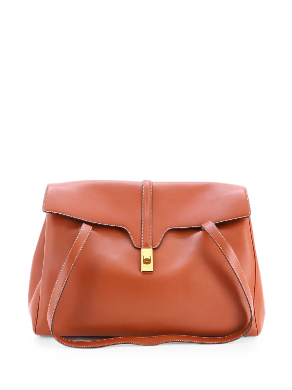 Celine Pre-Owned Borsa a spalla Soft 16 grande in pelle di vitello liscia - Marrone