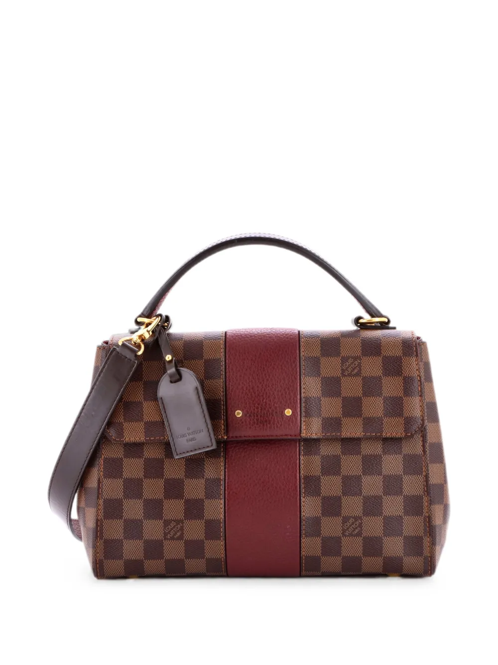 Louis Vuitton Pre-Owned Bond Street Handbag Damier with Leather MM satchel - Brown