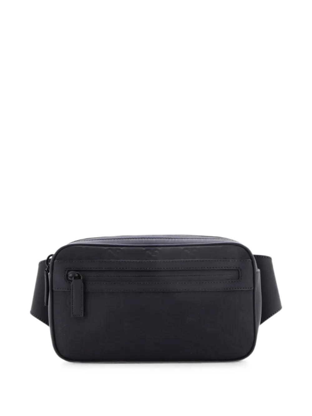 Gucci Pre-Owned Marsupio GG in pelle effetto gomma con zip - Nero