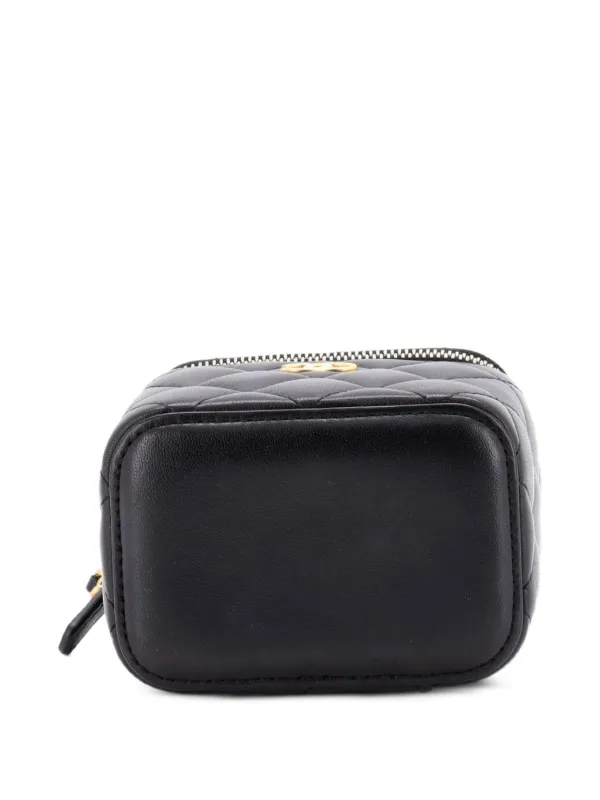 CHANEL Pre-Owned Classic Top Handle Vanity Case With Chain Quilted