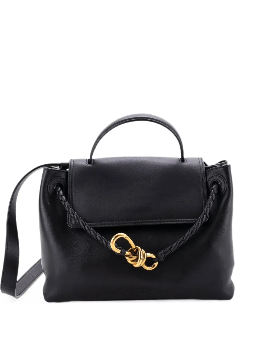 Bottega Veneta Pre-Owned Borsa a tracolla Ciao Ciao piccola in pelle con dettaglio Intrecciato - Nero