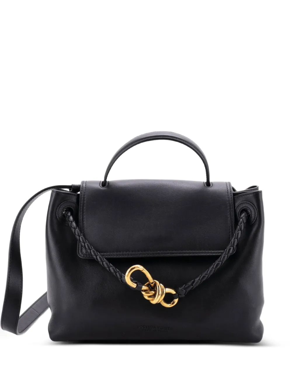 Bottega Veneta Pre-Owned Mittelgroße Ciao Handtasche mit Intrecciato-Detail - Schwarz