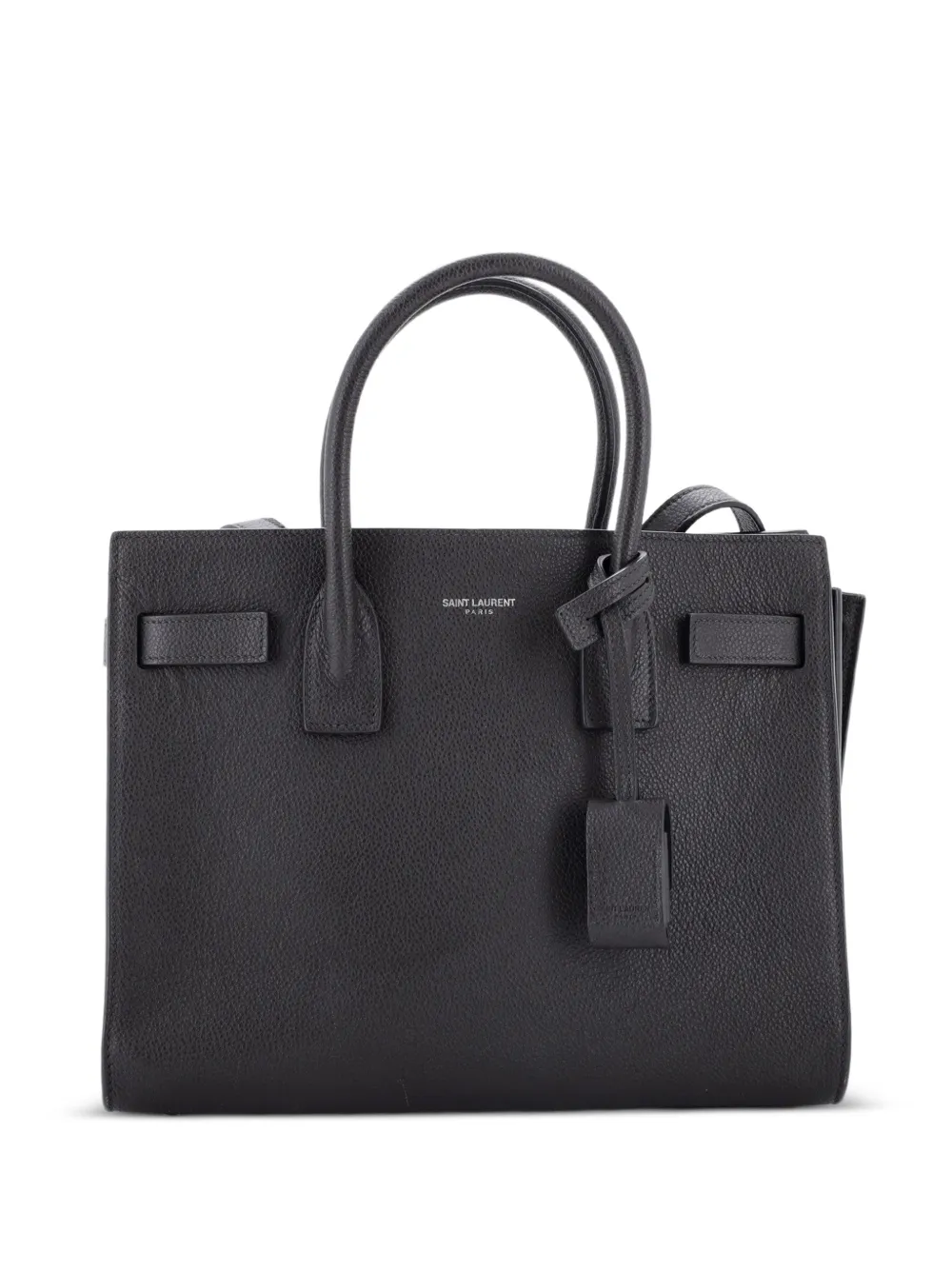 Saint Laurent Pre-Owned Borsa tote Sac de Jour NM Baby in pelle - Grigio