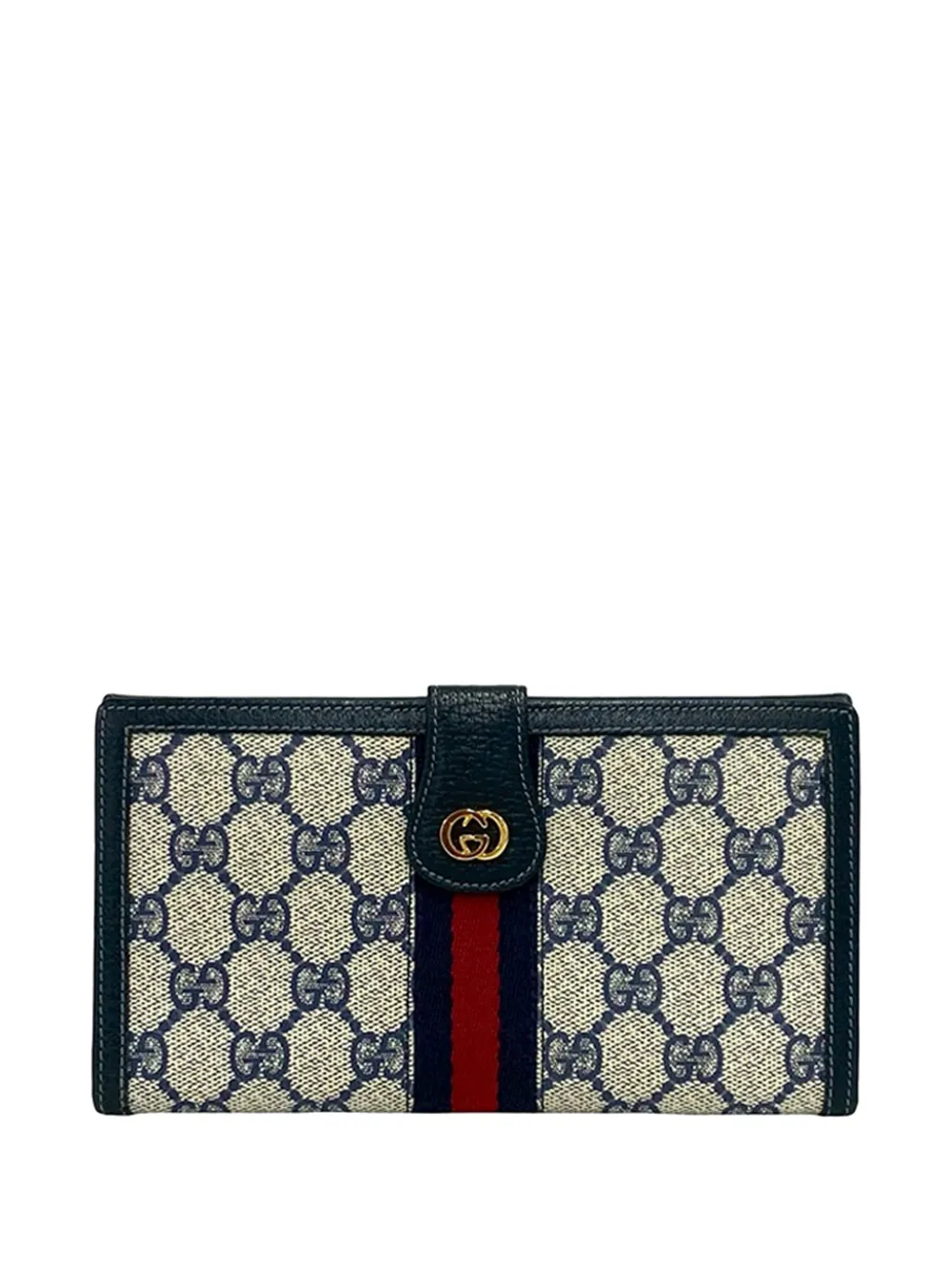 Gucci Pre-Owned Portafoglio bi-fold GG Supreme 2000-2015 - Blu