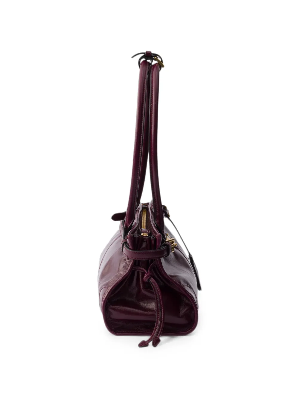 Prada Bonnie medium leren tas Paars