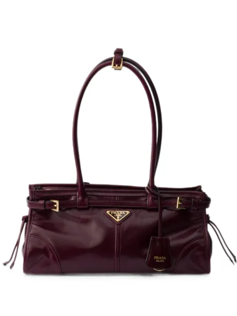 Prada sac à main Bonnie en cuir moyen