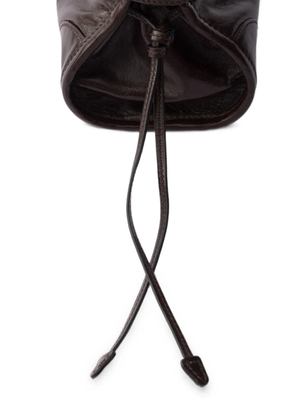 Prada Bonnie lederen mini-tas Bruin