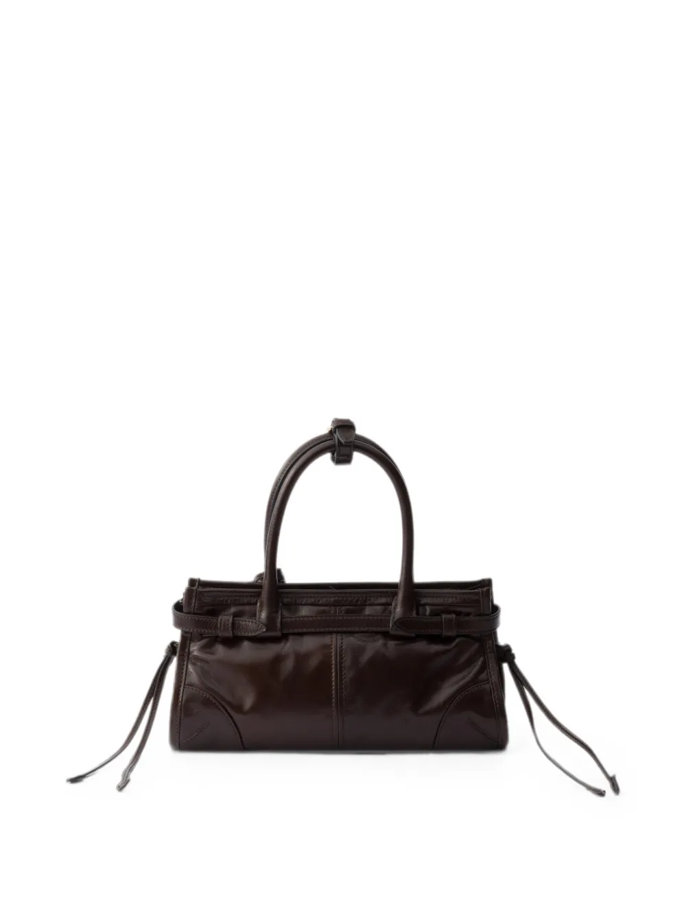 Prada Bonnie lederen mini-tas Bruin