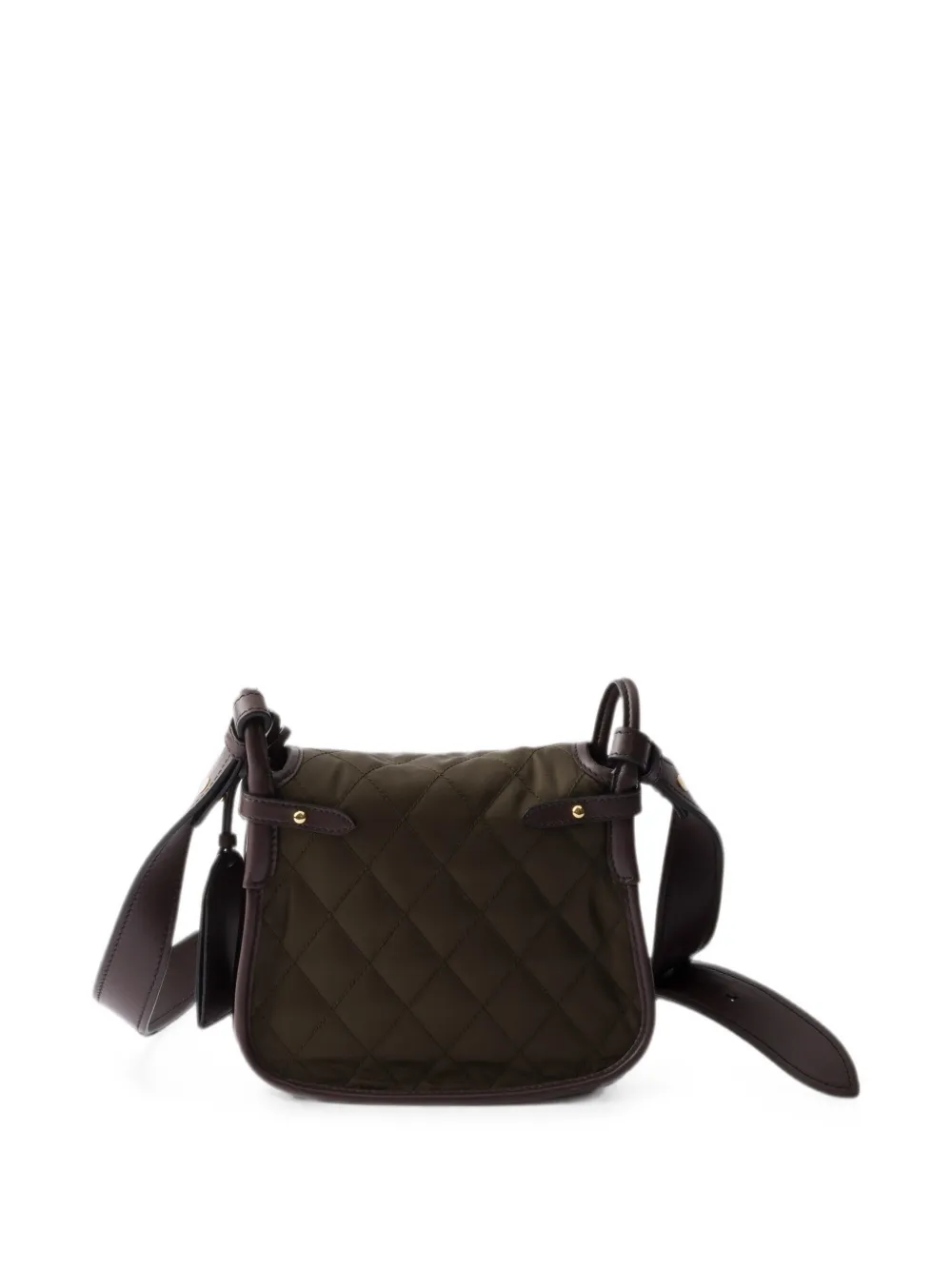 Prada Corsaire Re-Nylon en leren mini-schoudertas Groen