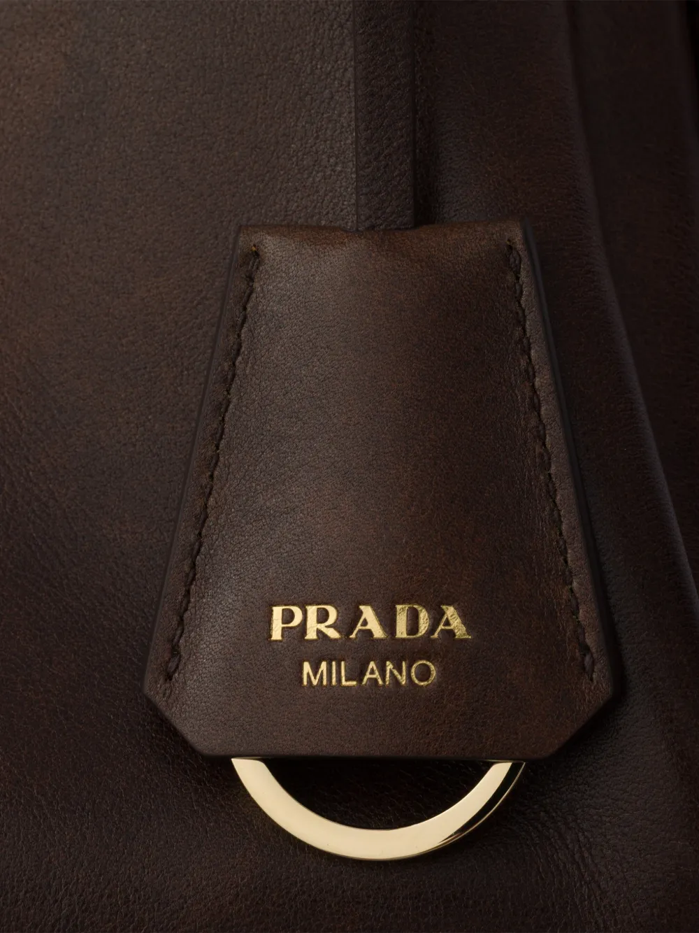 Prada Medium Aimée leren schoudertas Bruin