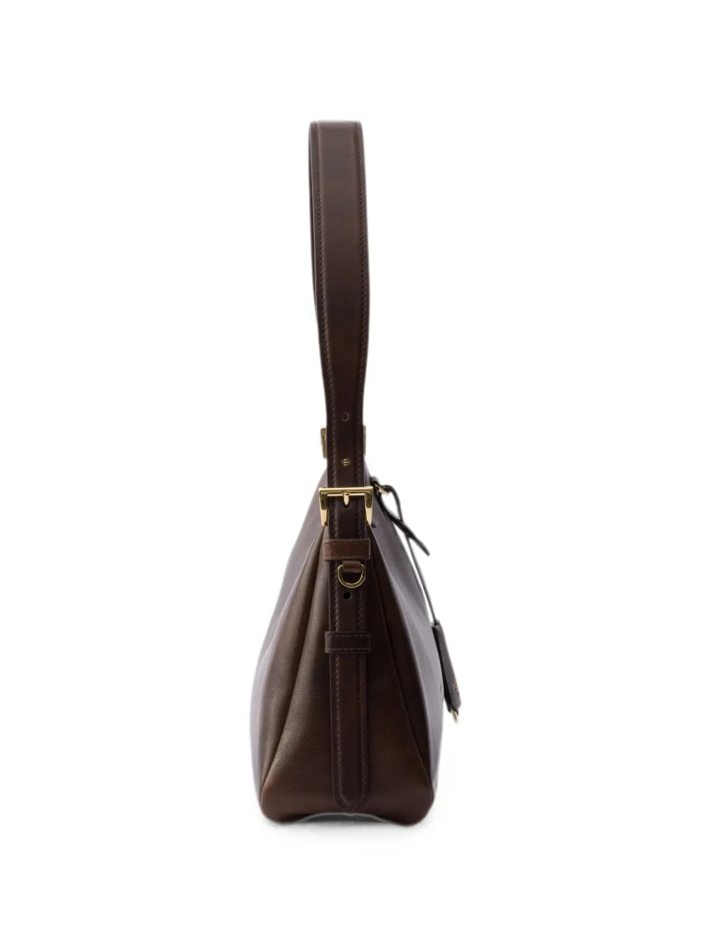 Prada Medium Aimée leren schoudertas Bruin