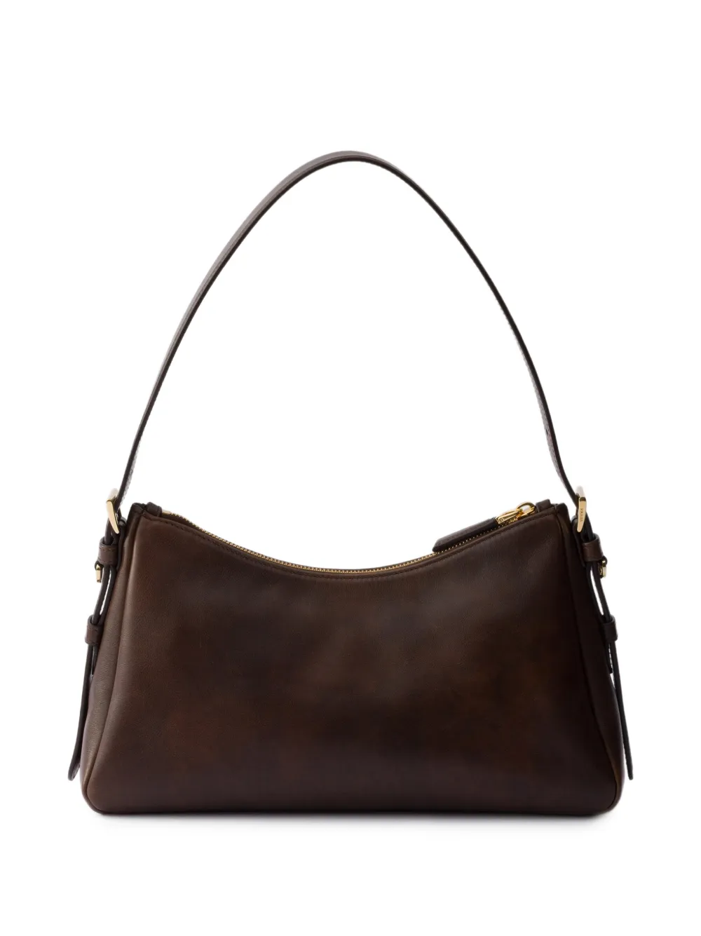 Prada Medium Aimée leren schoudertas Bruin