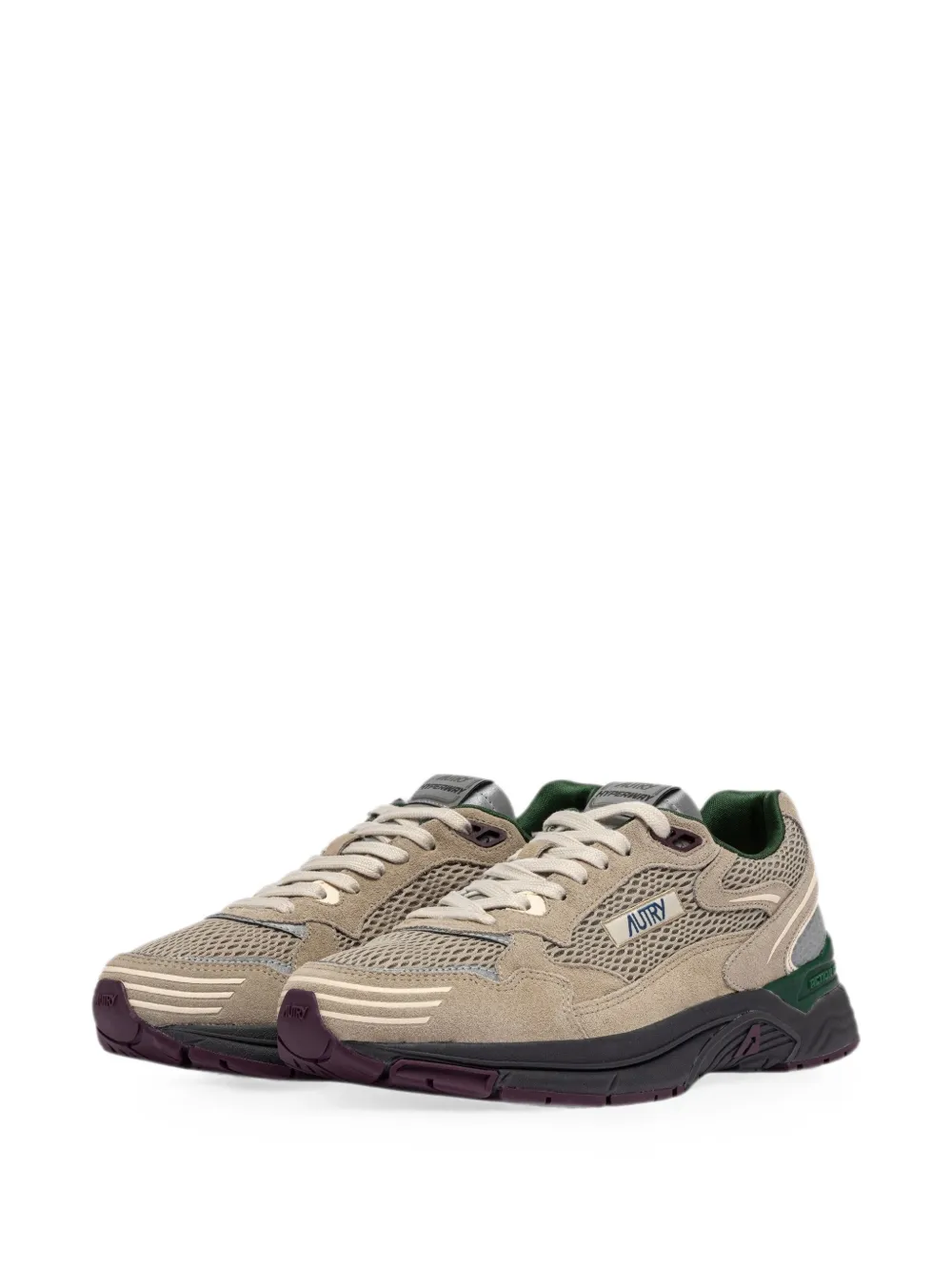 Autry Hyperway mesh-panel low-top sneakers Beige