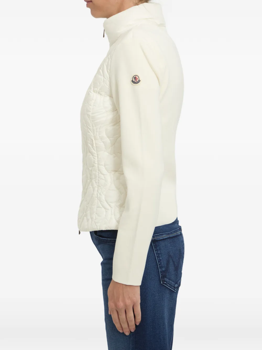 Moncler Gewatteerd vest met afwerking Beige