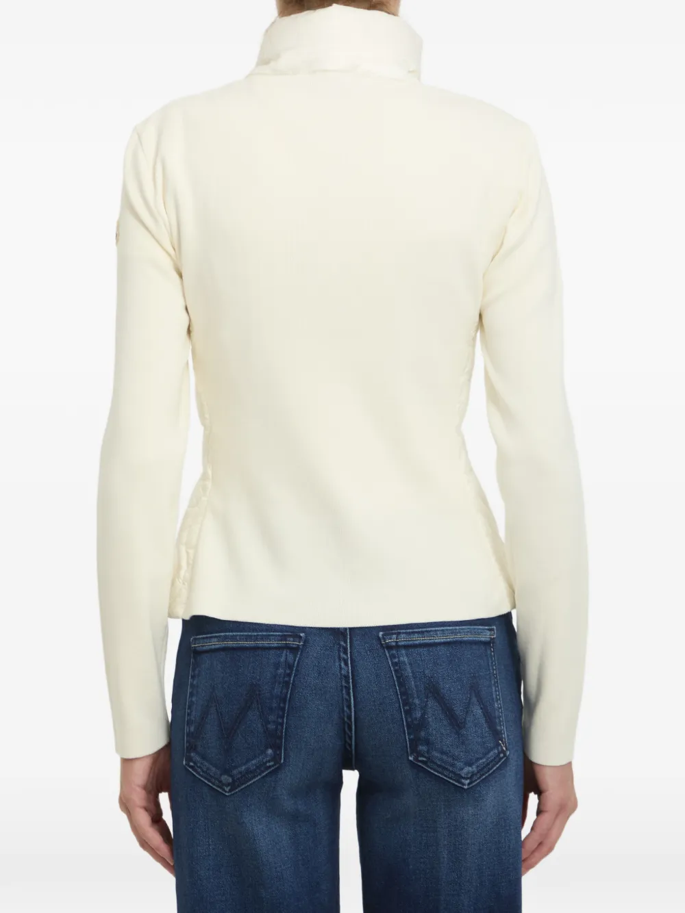 Moncler Gewatteerd vest met afwerking Beige