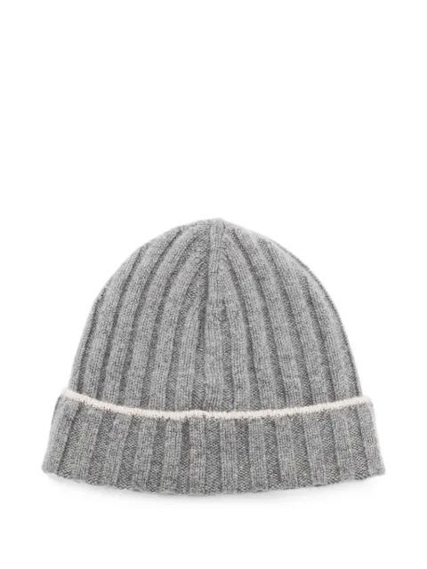 Brunello Cucinelli ribbed-knit beanie hat