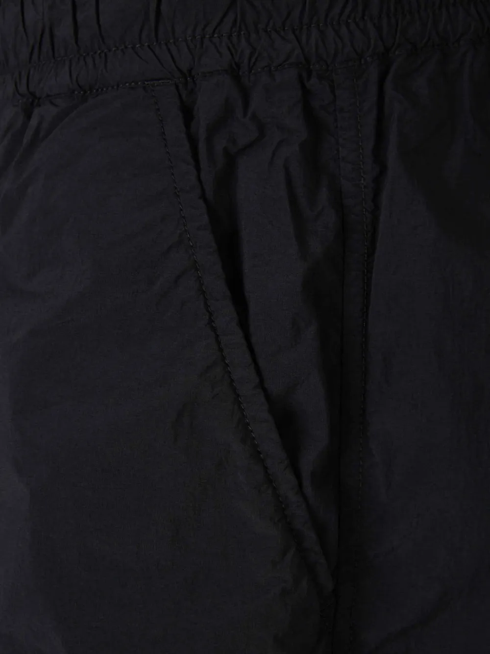 Stone Island Broek met logopatch Zwart