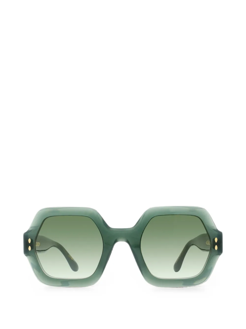 Isabel Marant Eyewear Ely geometric-frame sunglasses - Verde