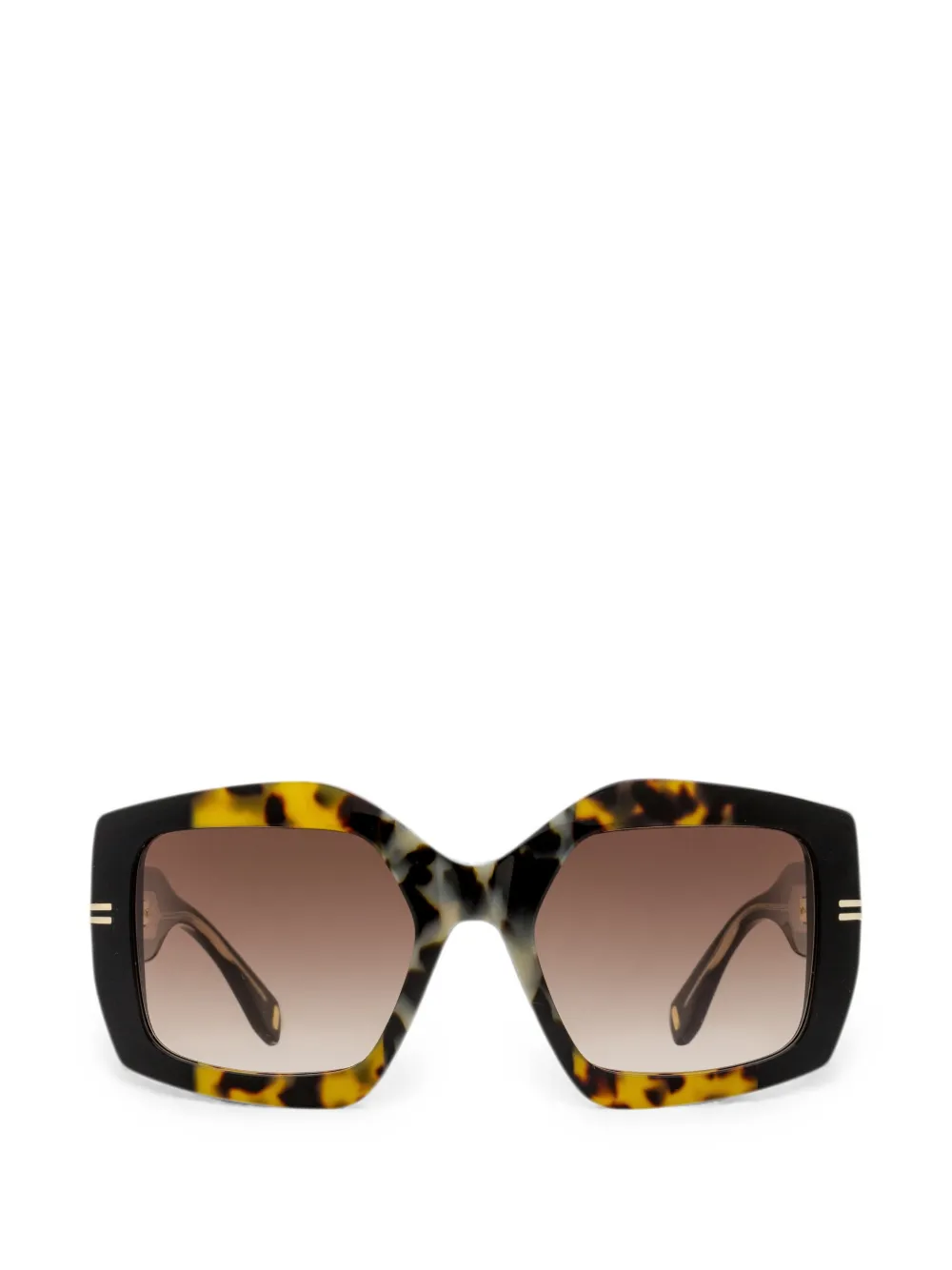 Marc Jacobs Eyewear Zonnebril met vierkant montuur Zwart