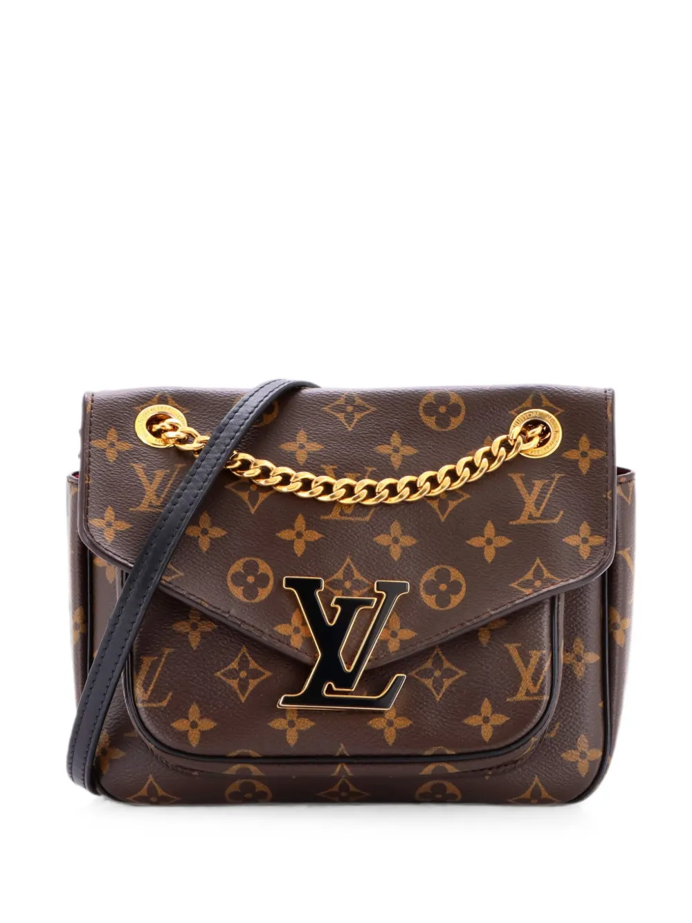 Louis Vuitton Pre-Owned Borsa a mano Passy in tela con monogramma e tracolla - Marrone