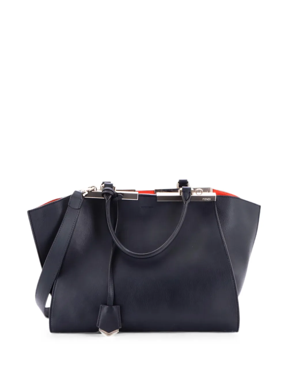 Fendi Pre-Owned Petite 3Jours Bag Leather Satchel | Black | FARFETCH