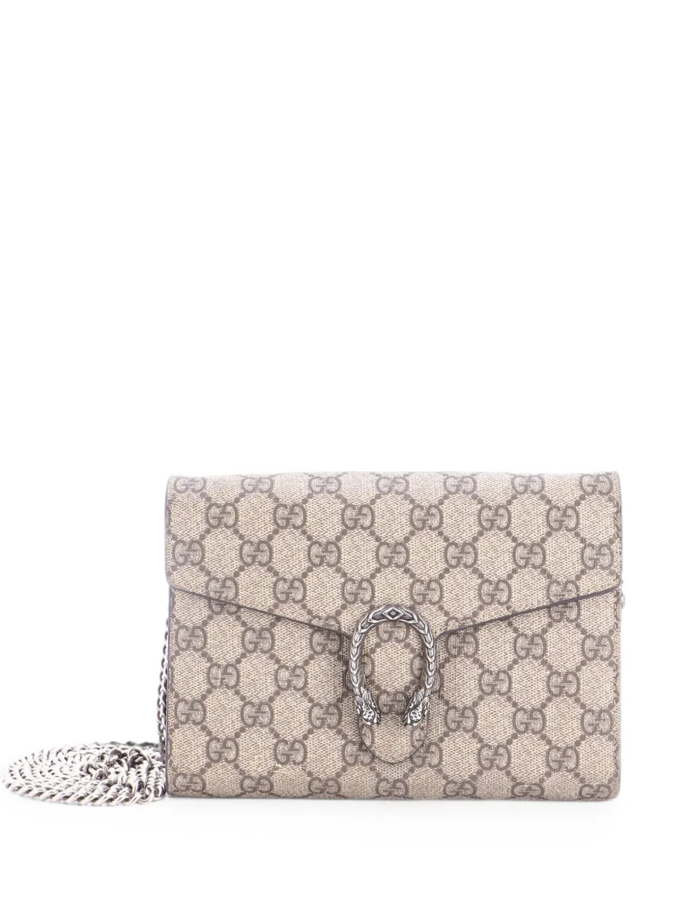 Gucci Pre-Owned Borsa a tracolla Dionysus piccola in tela cerata GG con catena - Marrone