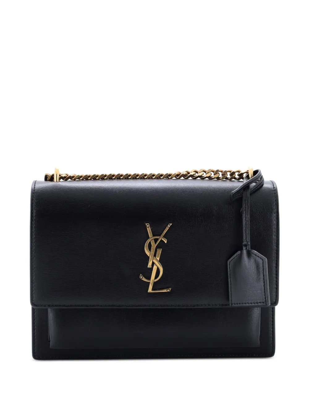 Saint Laurent Pre-Owned Sunset Leather Medium crossbody bag - Schwarz