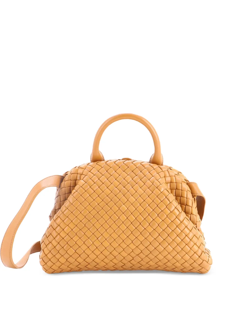 Bottega Veneta Pre-Owned Kleine Tote Bag mit Intrecciato-Muster - Braun