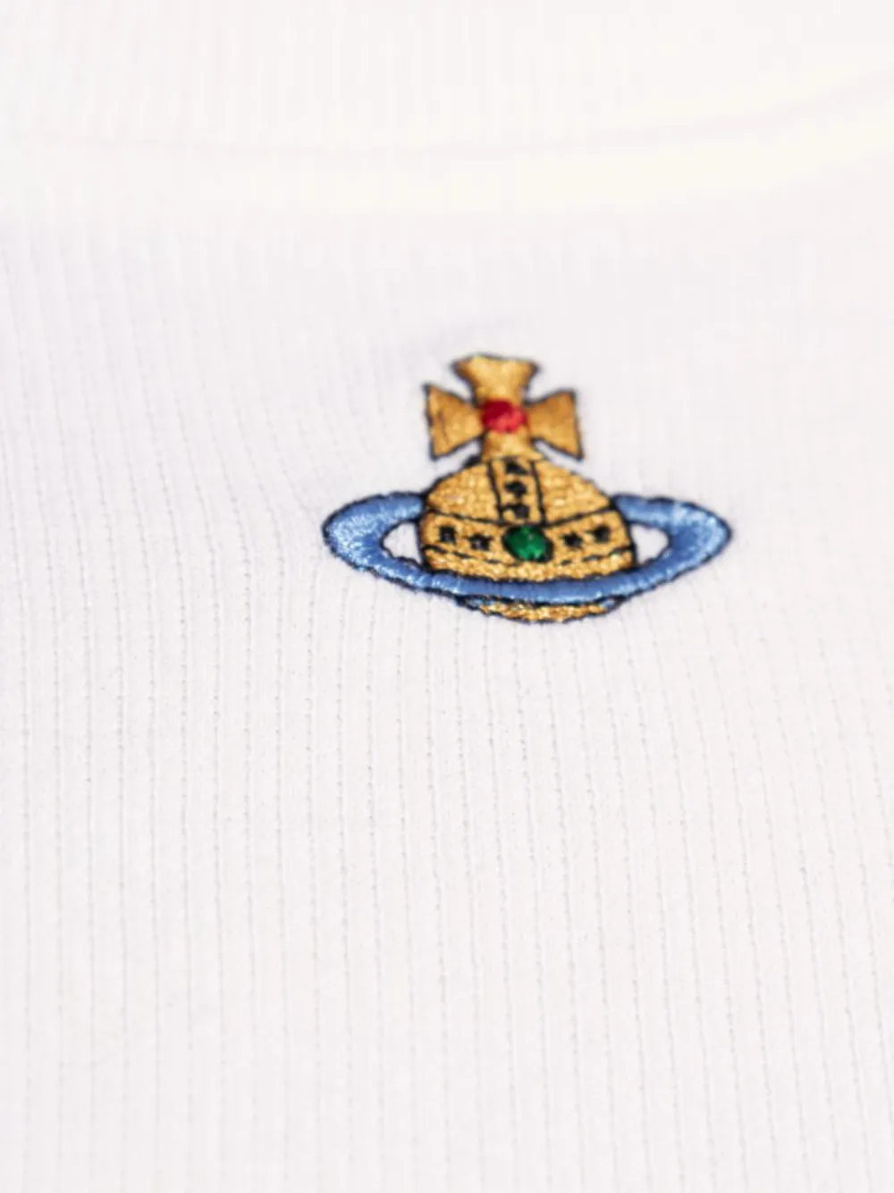 Vivienne Westwood Baby Peru T-shirt met logo-patch Wit
