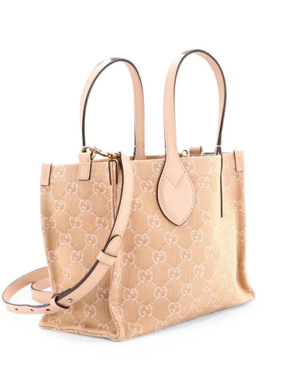 Gucci Pre-Owned Borsa tote Ophidia GG denim media - Toni neutri