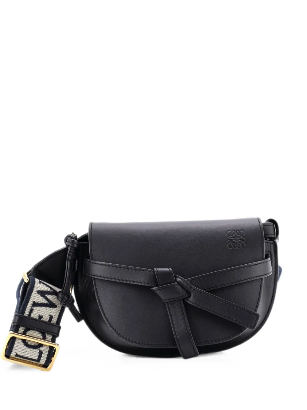 Loewe Pre-Owned Gate Dual Shoulder Bag Leather Mini crossbody bag - Black