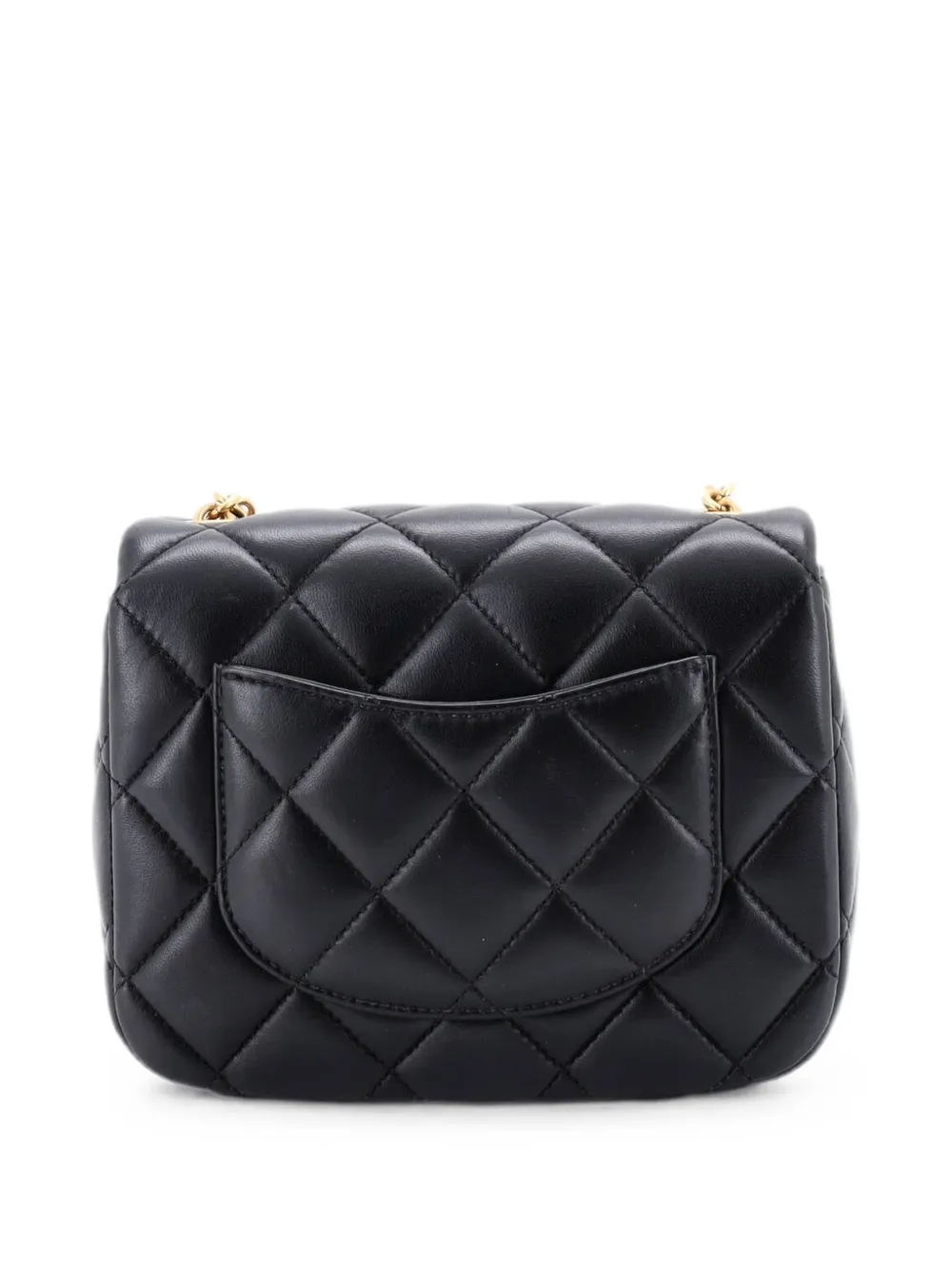 CHANEL Pre-Owned ココマーク エナメル パールチャーム ミースクエア