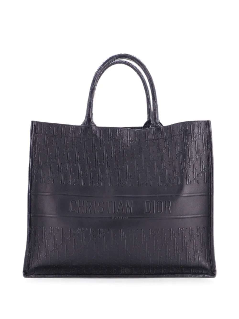 Christian Dior Pre-Owned Großer Book Oblique Tote Bag - Schwarz