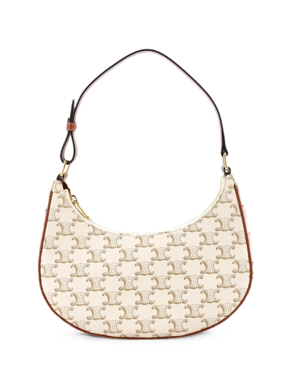 Celine Pre-Owned Ava Bag Triomphe Coated Canvas hobo bag - Brown