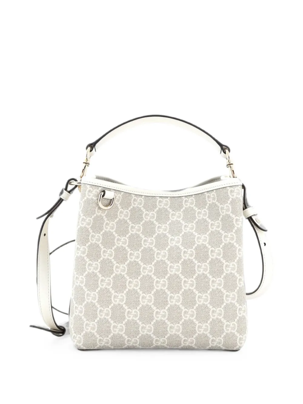 Gucci Pre-Owned Nano GG Beuteltasche aus beschichtetem Canvas - Weiß