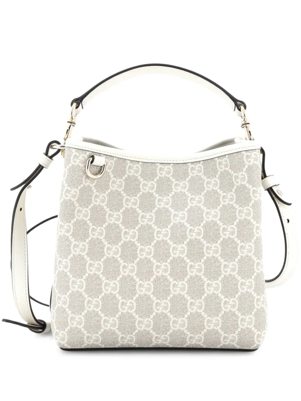 Gucci Pre-Owned Nano GG Beuteltasche aus beschichtetem Canvas - Weiß