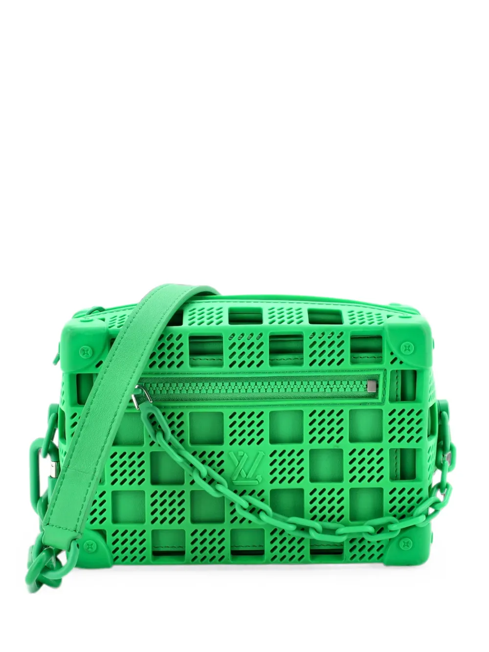 Louis Vuitton Pre-Owned Borsa a tracolla Soft Trunk Bag Recycled Rubber mini - Verde