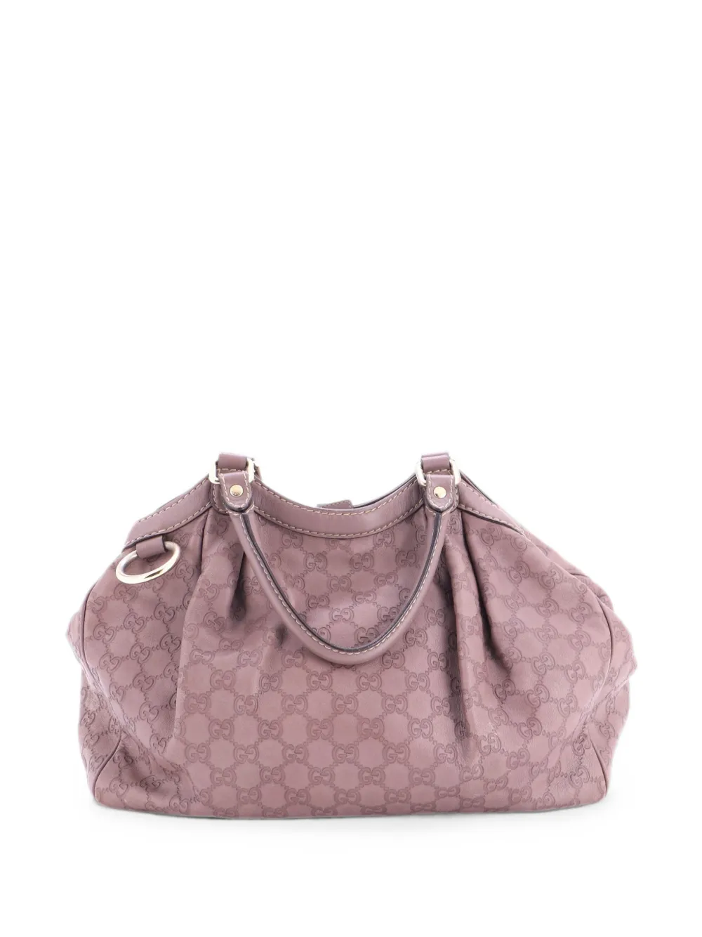 Gucci Pre-Owned Borsa tote Sukey media in pelle Guccissima - Marrone