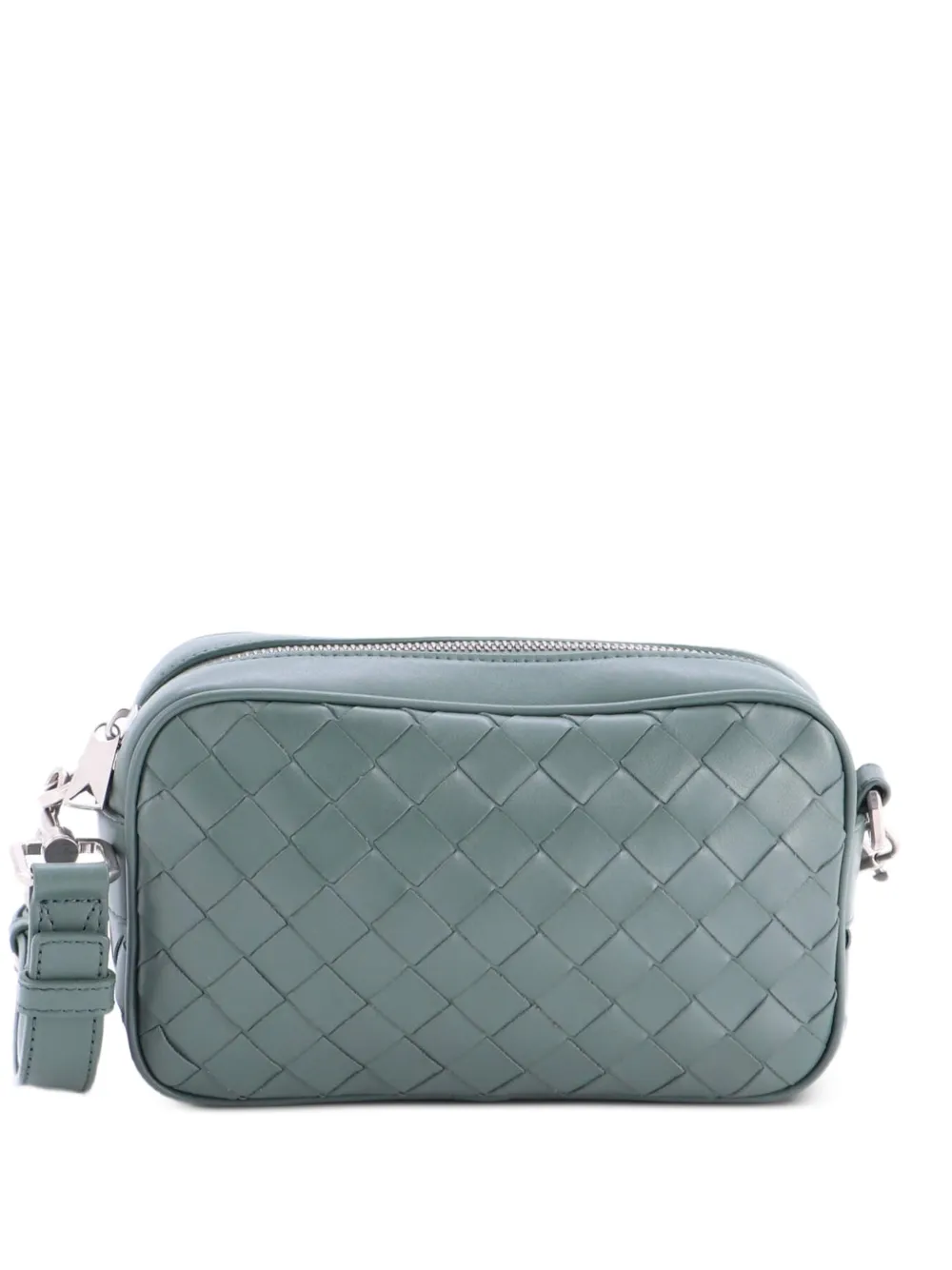Bottega Veneta Pre-Owned Kleine Intrecciato Nappa Umhängetasche - Grün